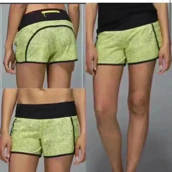Lululemon Neon Yellow Shorts - Picture 1 of 5